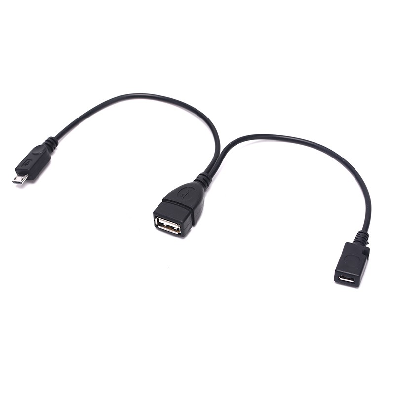 (Ele) Kabel Adapter Otg Power Splitter Y Male Ke Usb A Male Female Warna Polos