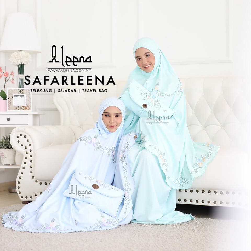 Mukena Couple ( Dewasa + Anak ) Safarleena Original Bordir Manual katun Viscose Premium khadijah Jum