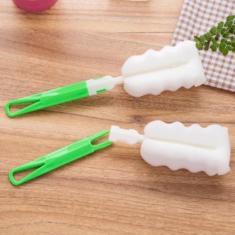 Sikat Botol Bayi /Spons Sikat Botol / Tongkat Spon Cuci Pembersih Botol Sponge Cleaner Bottle