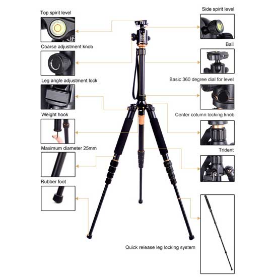 Beike Tripod Professional QZSD Q-668 / Beike Q668