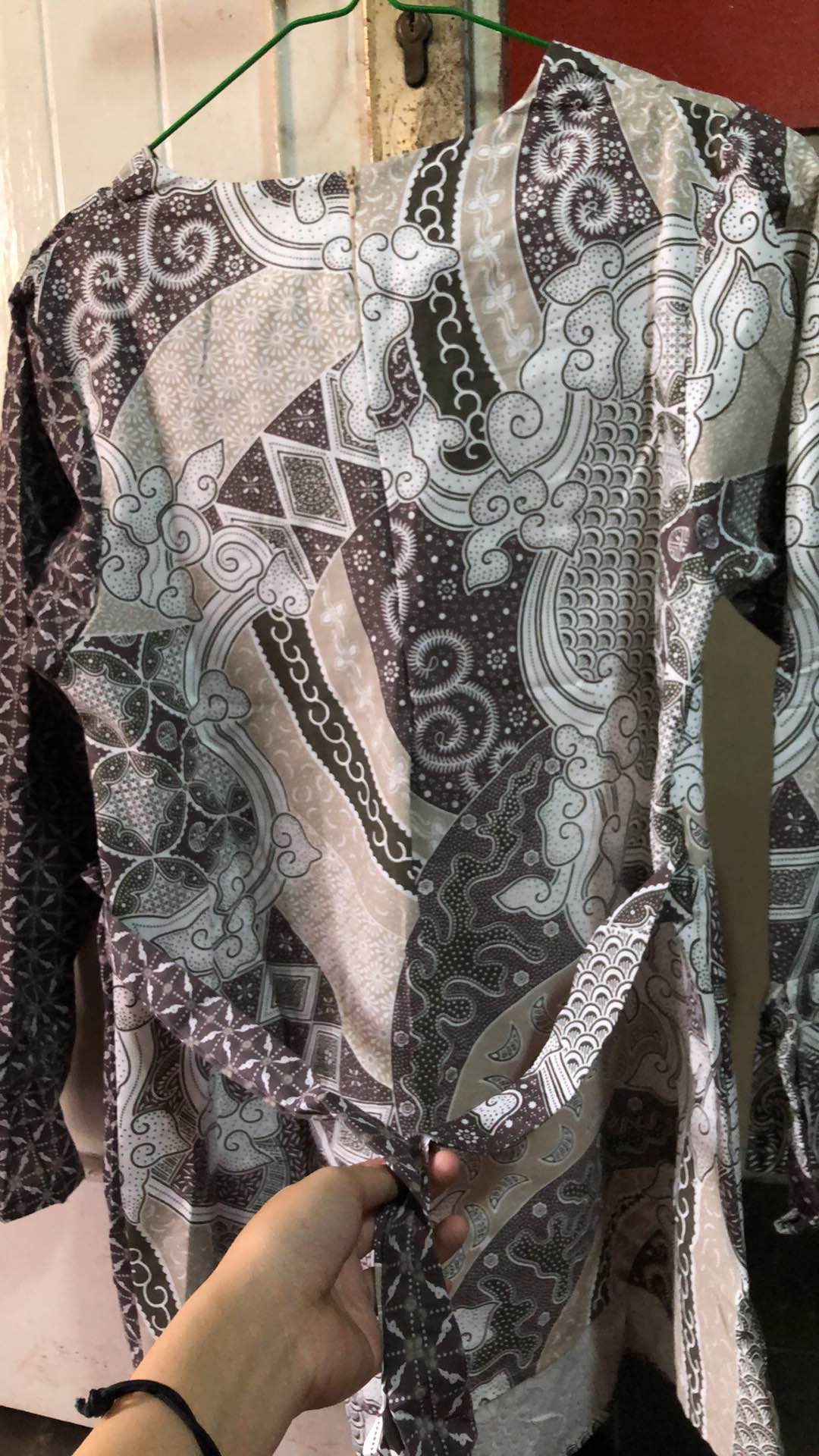 Tey-17 Batik Wanita Asj Sa Hrb026 Kenongo Kemeja Tosca Pendek