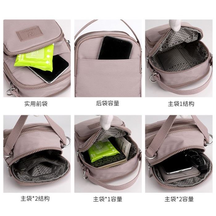 BJ20466 - APRICOT/BLACK/BLUE/DARKGREEN/GRAY/LIGHTGREEN/PINK/PURPLE/RED - TAS SLEMPANG NYLON WANITA FASHION IMPORT MODIS ELEGAN TERMURAH TERLARIS TERBARU BAGSTORE JAKARTA TAS BATAM COLORFULFOX CFOX JTF0466 BQ3554