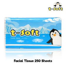TISSUE T-SOFT FACIAL 250'S