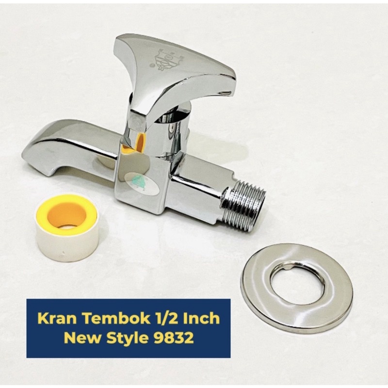 Kran Air Tembok 1/2 Inch Keran Dinding 1/2” / Baling 9832B