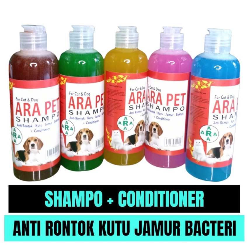 shampo kucing anti kutu jamur rontok bacteri AMPUH 250ml