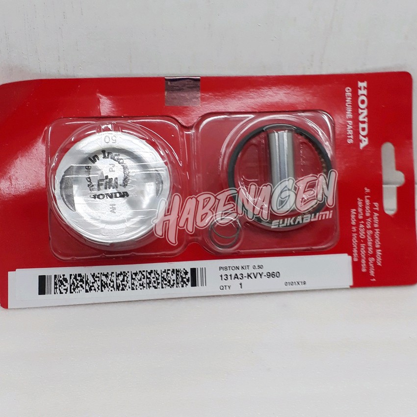 seher seker piston kit ring set beat scoopy spacy karbu vario 110 fi injeksi os over size 50 ORI AHM