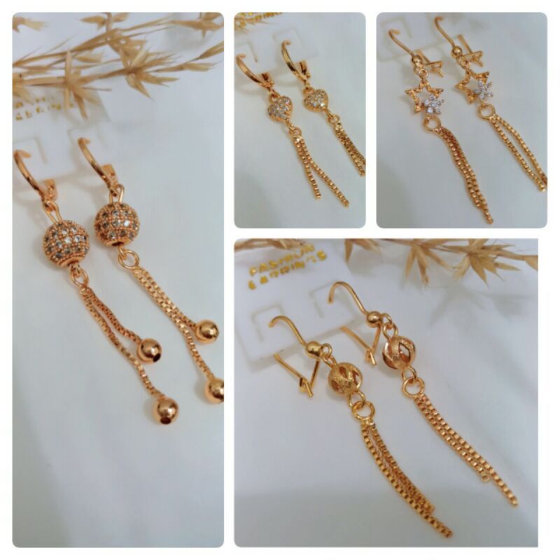 Anting xuping wanita dewasa top Random premium lapis emas termurah kwalitas mewah elegan terlaris-5