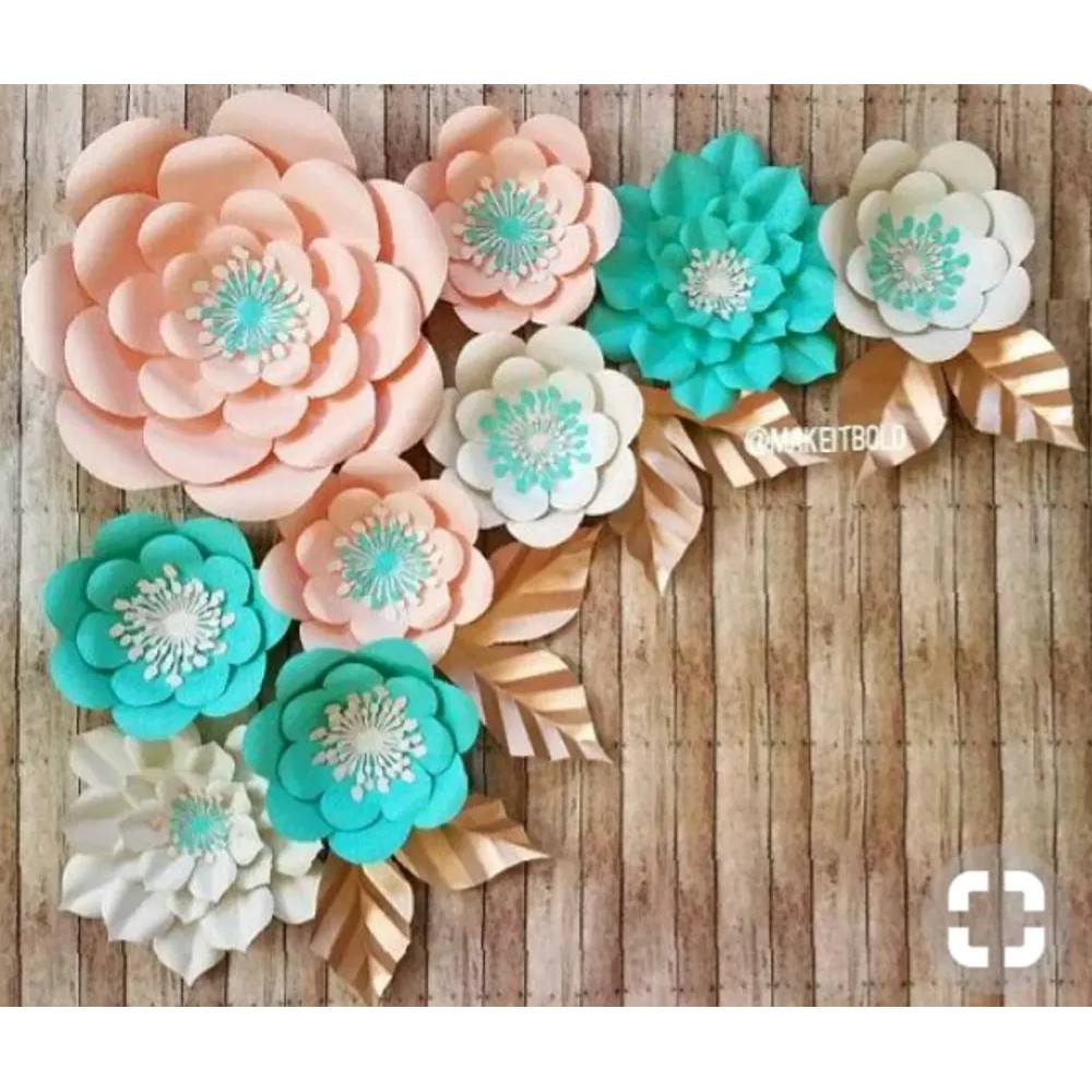 

flower paper/ paper flower murah 125k dapat 17pcs
