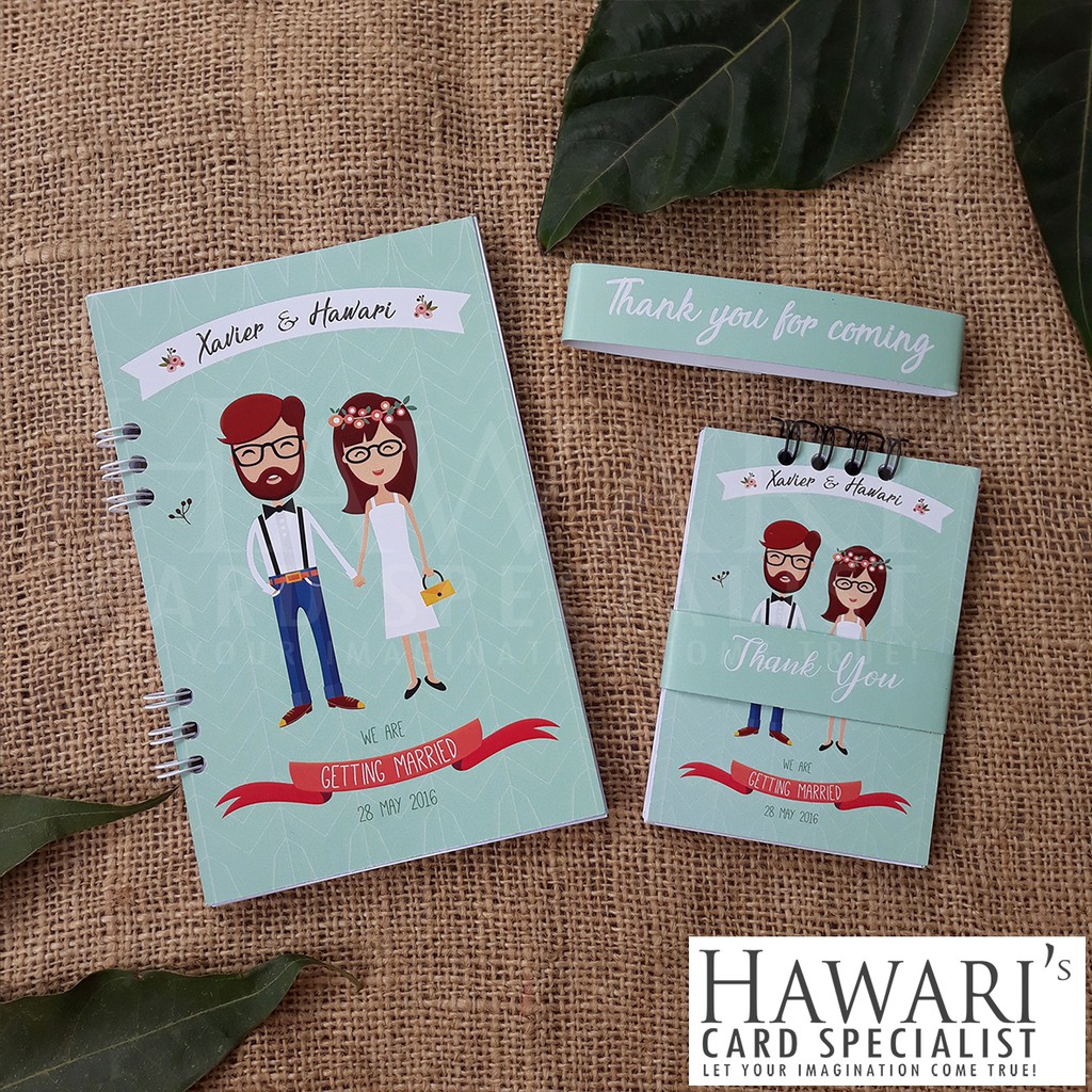 

Souvenir notes notebook buku catatan bloknote CUSTOM SPIRAL Cover DUA SISI Art Carton
