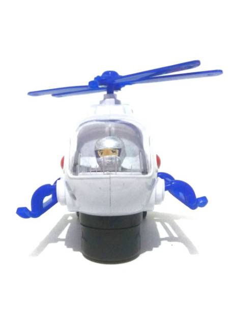 Mainan Helicopter Police Bump&amp;Go Baterai I mainan anak edukatif  helikopter