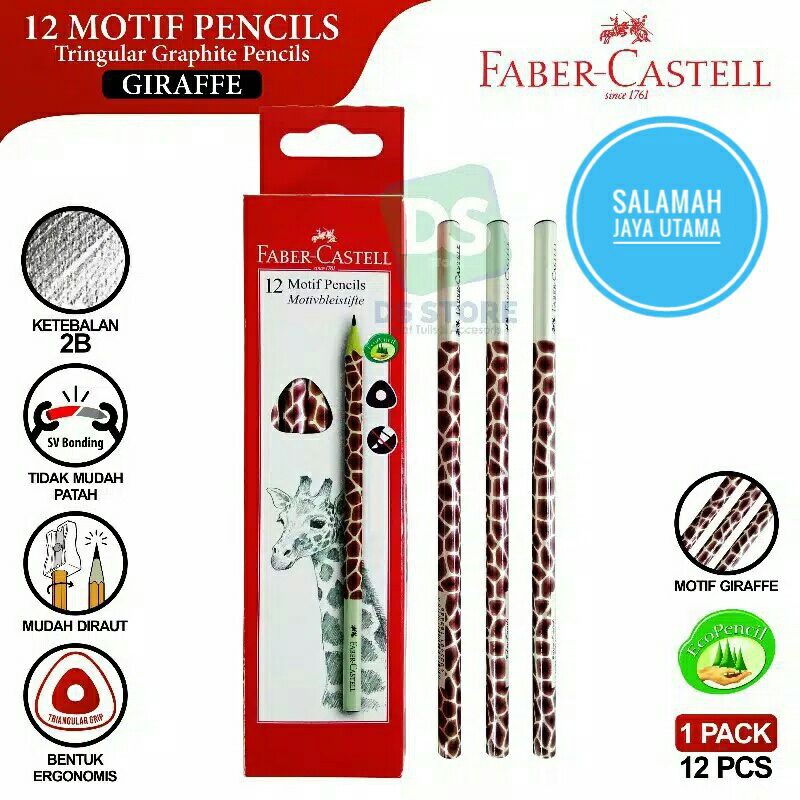 

Pensil Motif Giraffe Faber Castell 2B