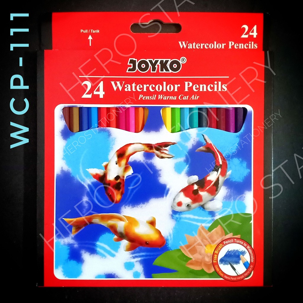 

Pensil warna cat air watercolor joyko 24 warna WCP-111