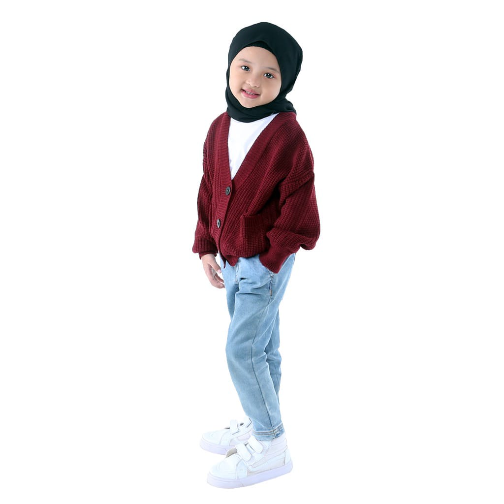 Sweater Cardigan Rajut Anak Premium 7get /Atasan rajut anak/Murah Bisa COD