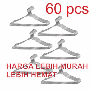  Gantungan  Baju  Anti Karat khusus 60 pcs harga  lebih murah 