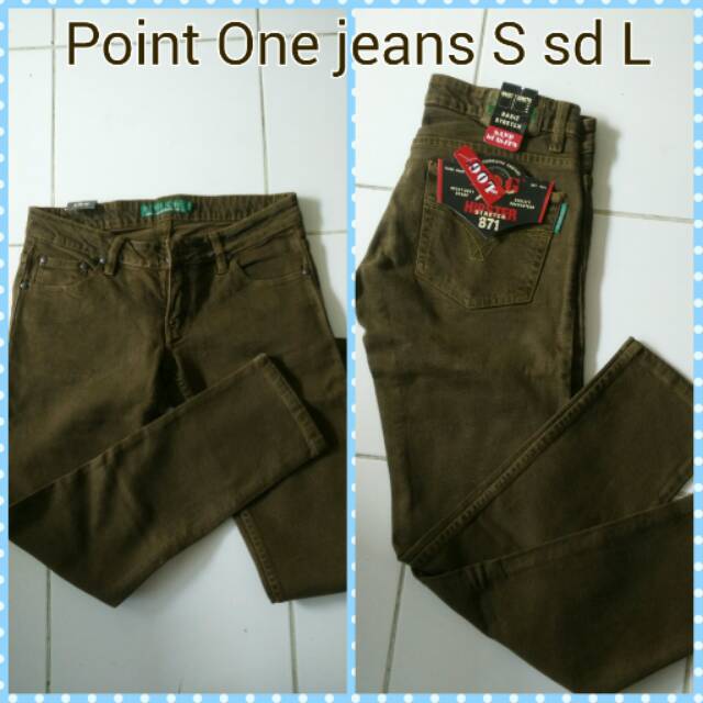 Celana jeans point one wanita