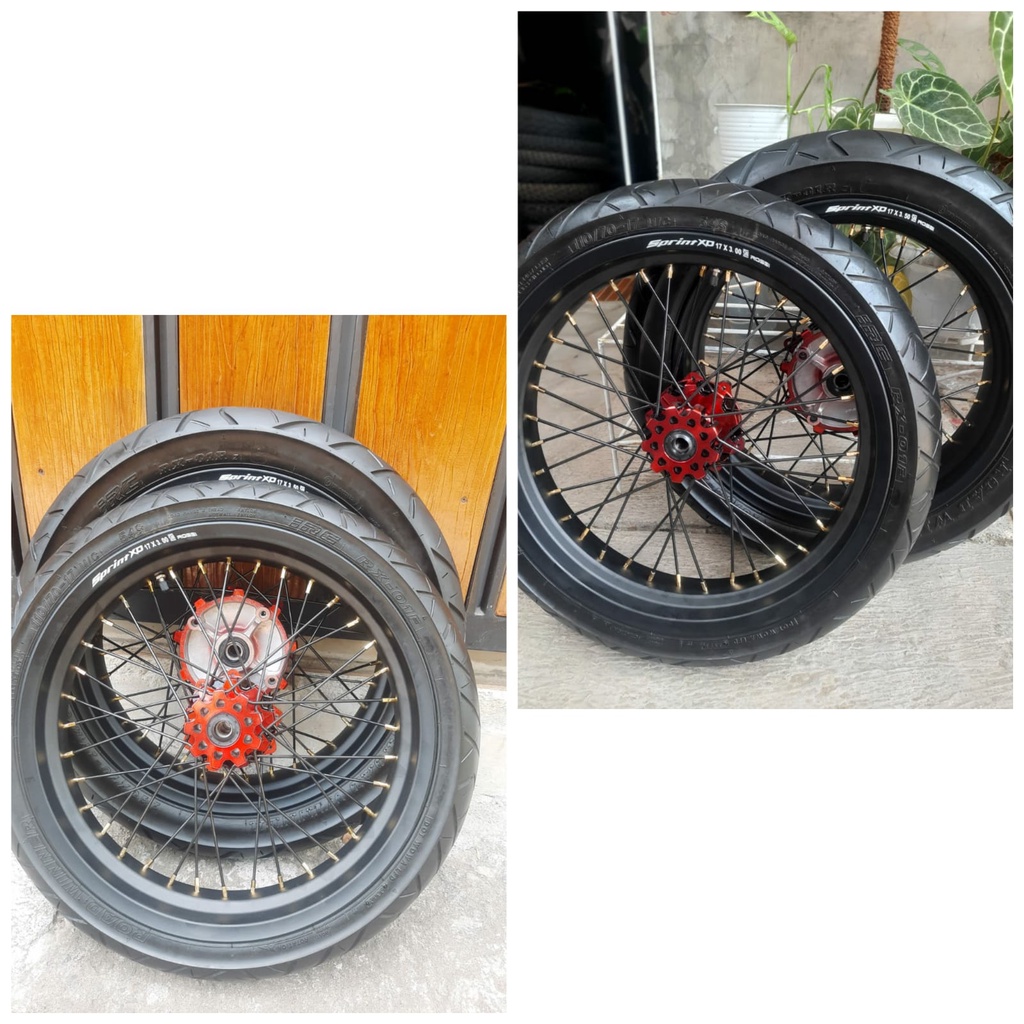 Ban Set Supermoto Honda Crf 300/350 Roda Set SUMO CRF 150 L