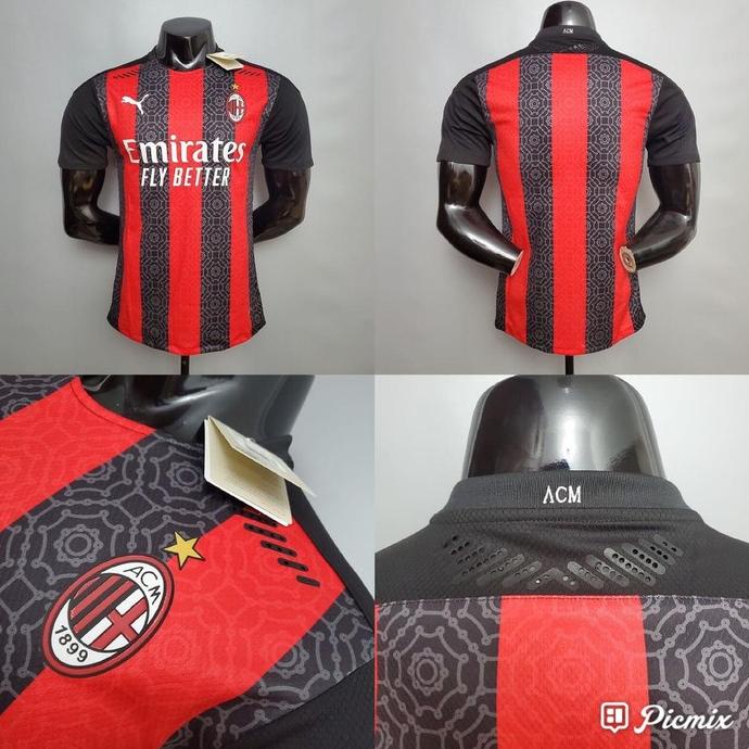 PLAYER ISSUE - JERSEY BOLA AC MILAN_ HOME 2020/2021 GRADE ORI IMPORT