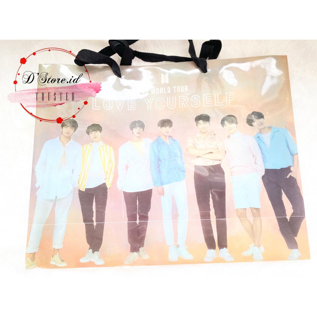 BT21 BTS World Tour Love Yourself Plastic Bag / Transparan