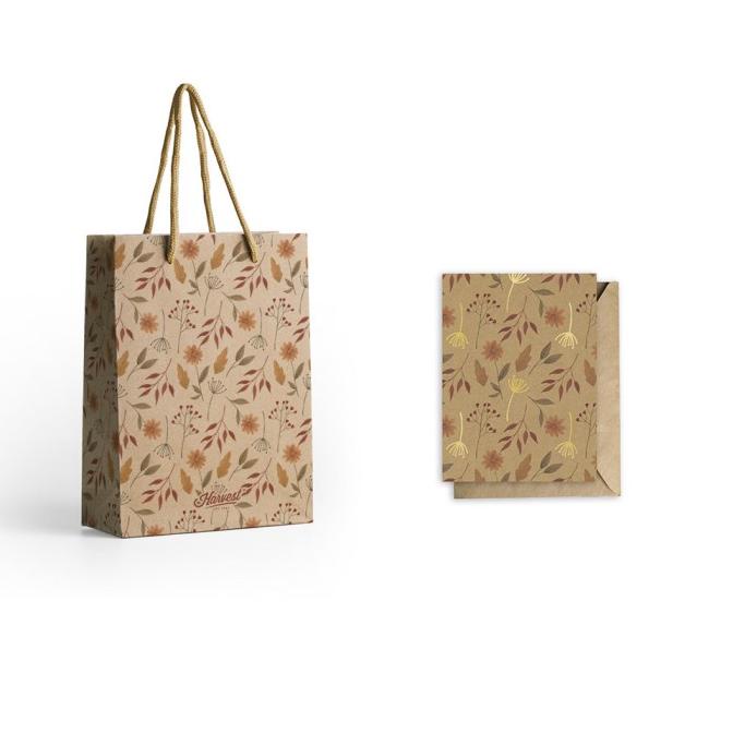 

Buruan serbu] Paket Paper Bag & Kartu Ucapan Harvest Wrap Kit - Autumn Vintage