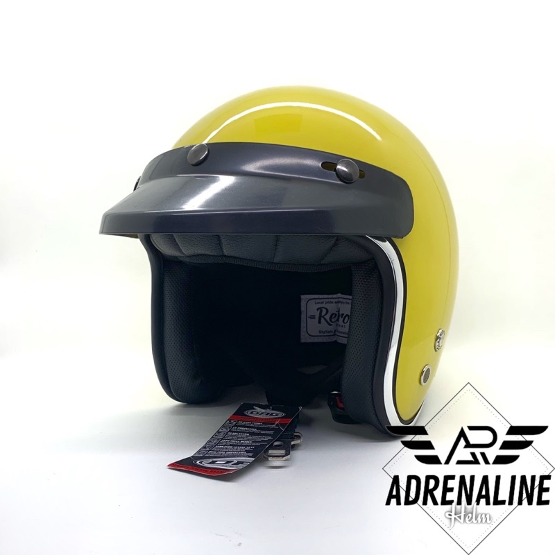 HELM DAG RETRO LIS CHROME ORI