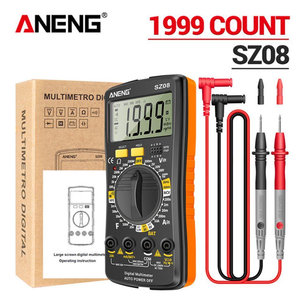 Preva Digital Smart Multimeter Presisi Tinggi True RMS AC DC 220V Resistance Ultra-Tipis Penyimpanan Profesional Multimetro