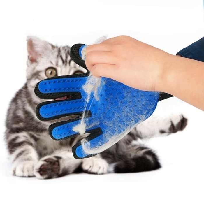 QUALITY Two-Sided Pet Grooming Glove Efficient Hair Remover Glove