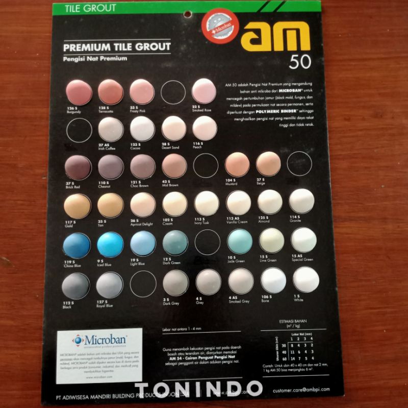 Pengisi Nat Keramik AM 50 Premium Tile Grout