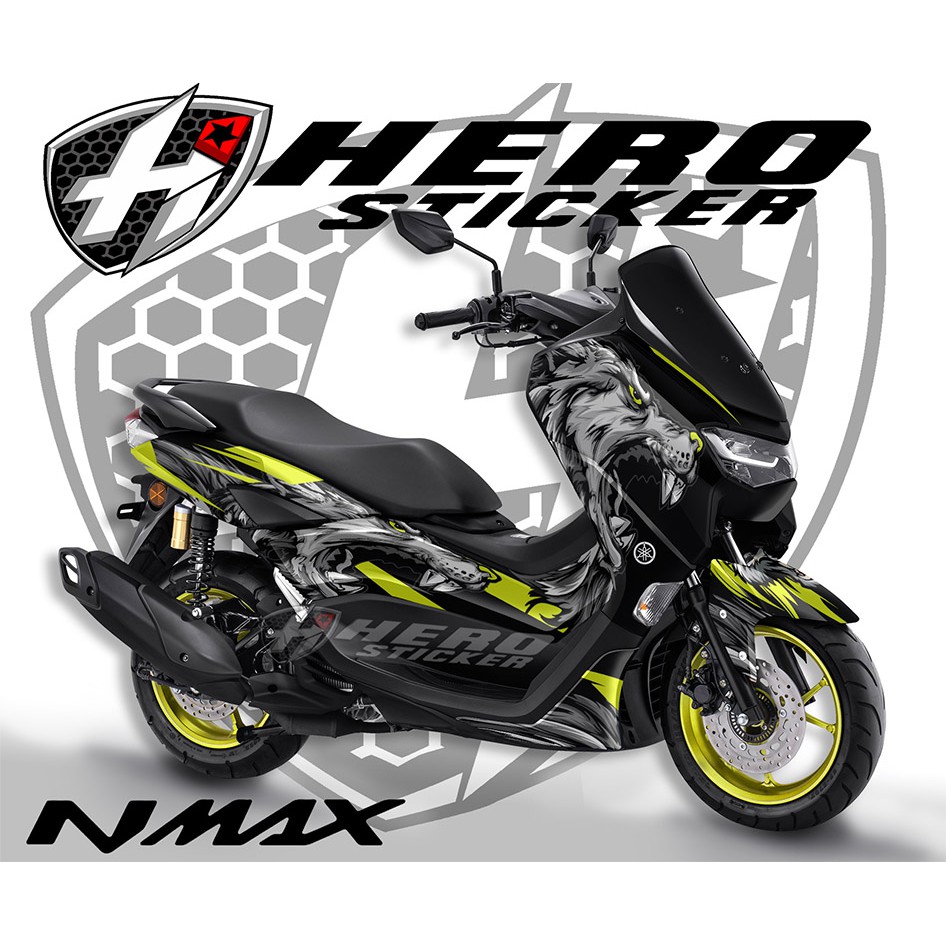 Jual Decal Nmax Wolf New Sticker Full Blox Nmax Desain Suka Suka Nmax Srigala