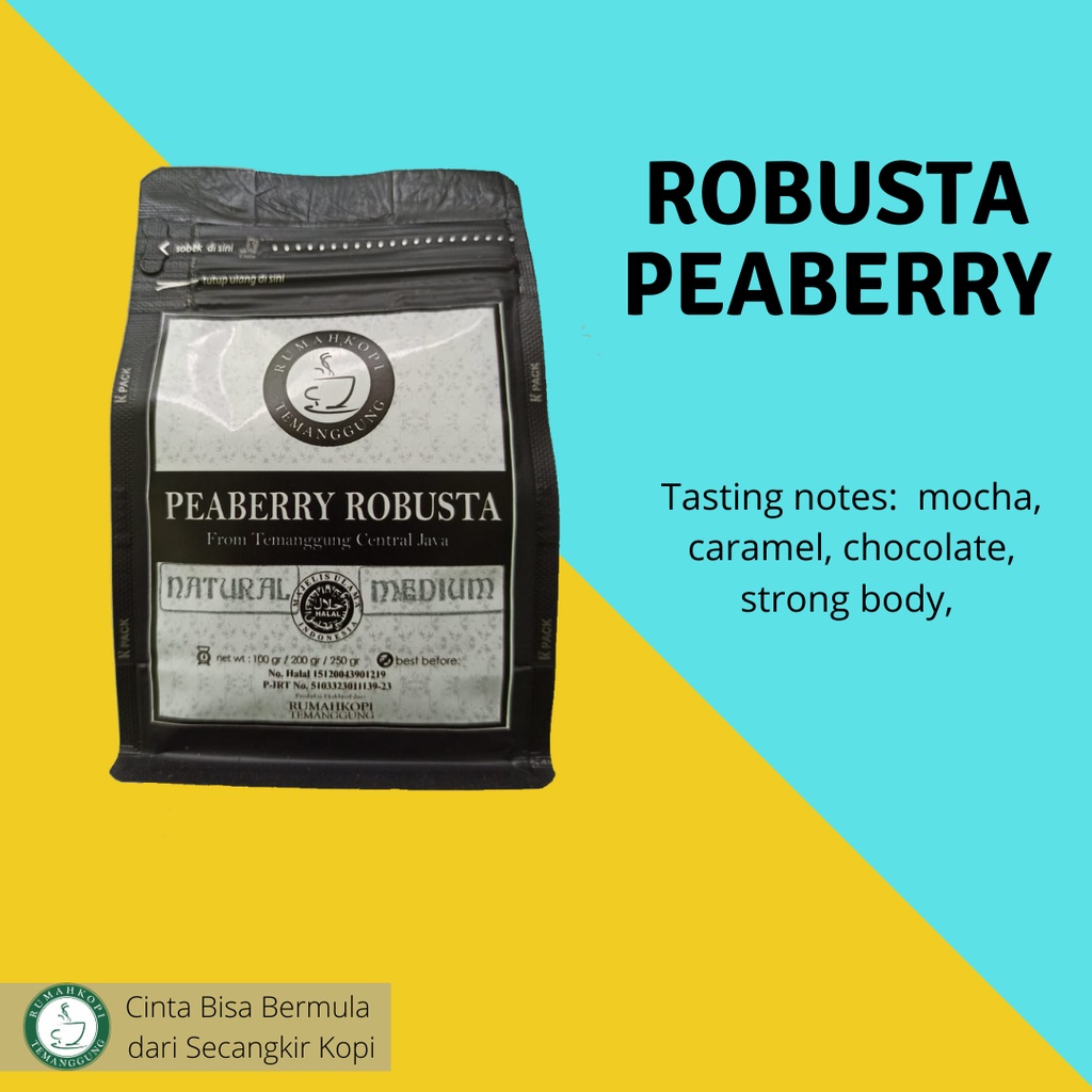 

Kopi Lanang Peabery Robusta Temanggung Kemasan 100 gram