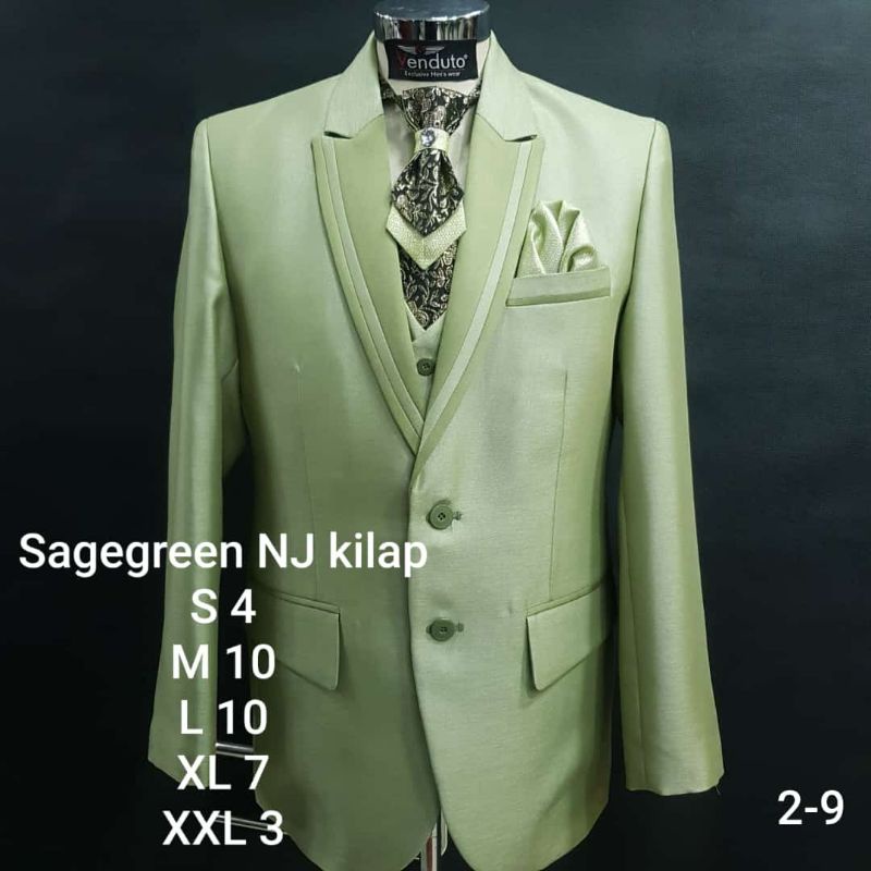 setelan jas Sage green jas pesta jas pengantin jas pria formal jas wedding jas slim fit jas pesta ja