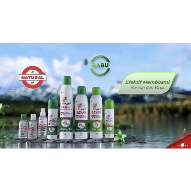 EAGLE EUCALYPTUS AIR DISINFECTANT SPRAY MINYAK EKALIPTUS CAP LANG