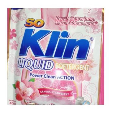 SoKlin SO Klin Liquid JUMBO PCA Sakura Strawberry 1000 PROMO 12+2