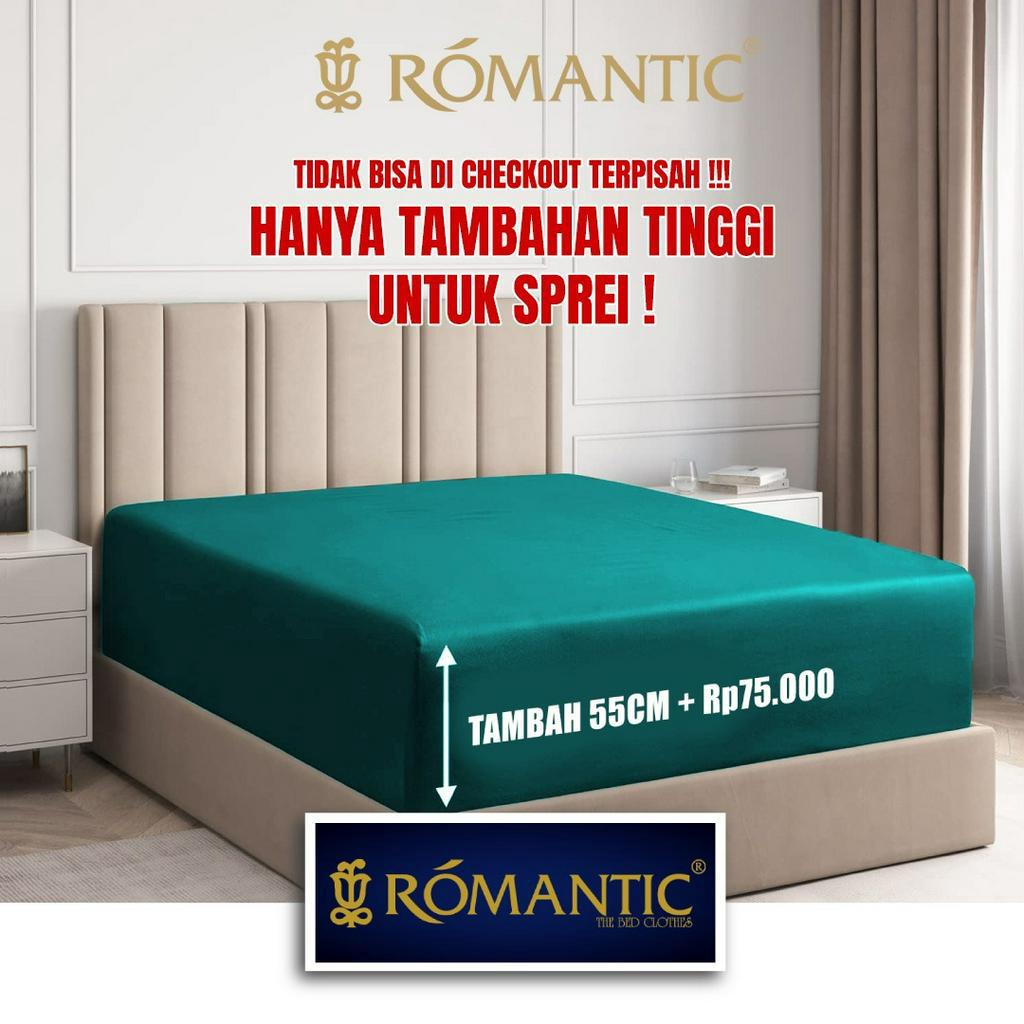 Tambah Tinggi Rumbai 55 cm sprei ROMANTIC custom