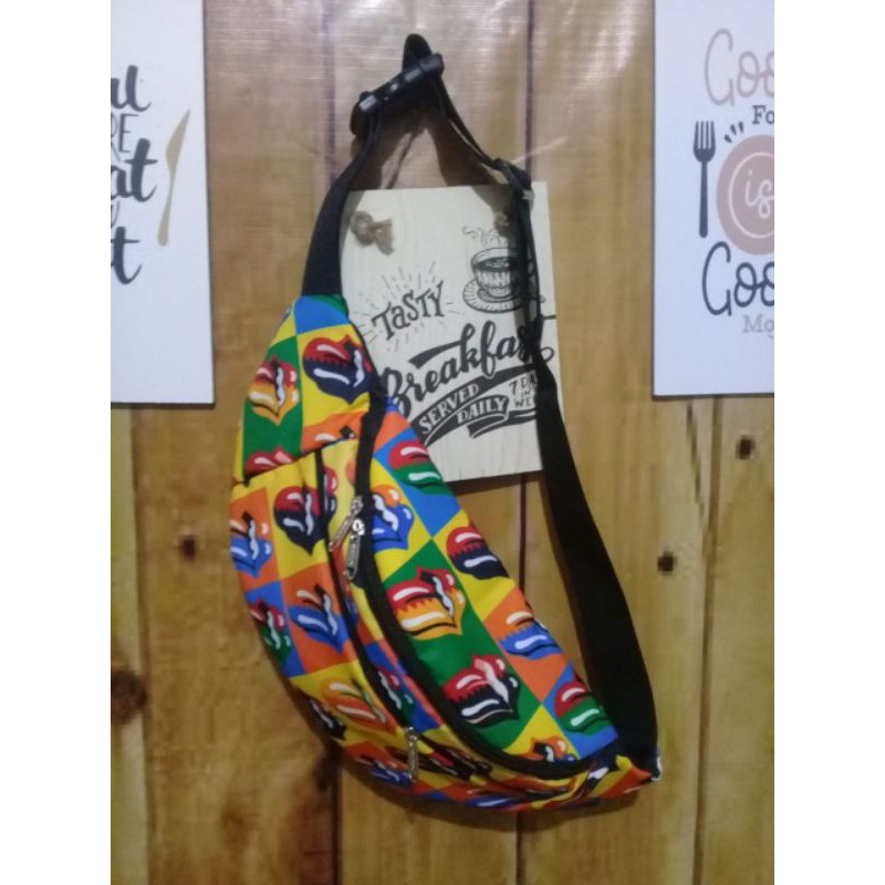 

Original Gomper Weish Bag the Rolling stones multi colour black