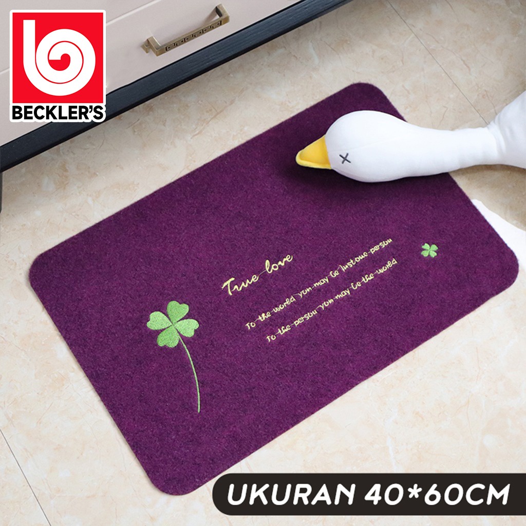 Keset Design Bordir Rumah Anti Slip / Keset Kaki Bordir  Anti Slip UK 40X60CM