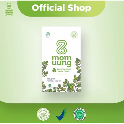 BPOM HALAL NATURAL ASI BOOSTER MOM UUNG 60 kapsul / KELORCAP MOMUUNG HERBAL ASI BOOSTER PELANCAR ASI