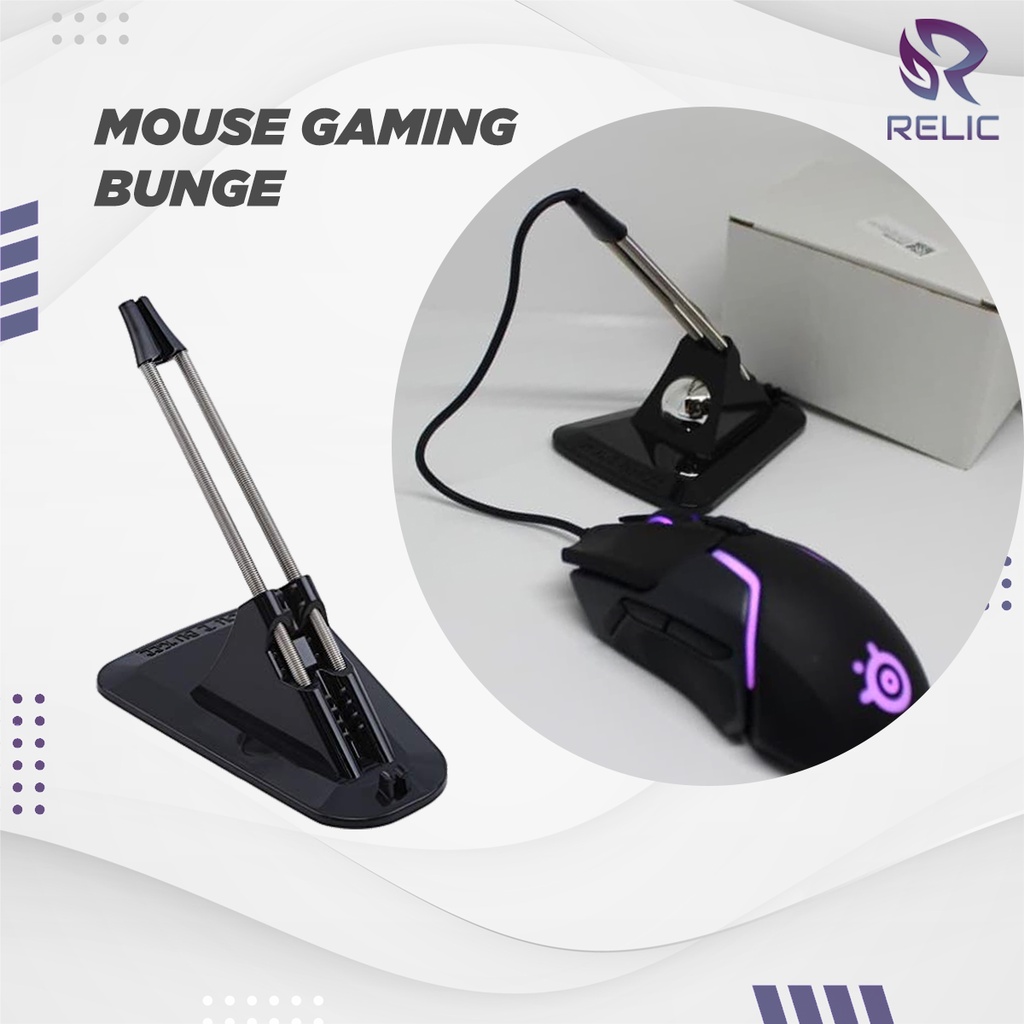 Mouse Gaming Bungee Relic Flexible Cable Organizer Aksesoris Komputer Laptop Berkualitas Termurah