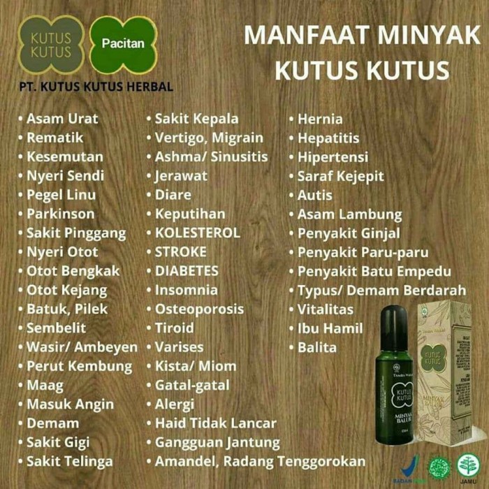 PROMO !!! MINYAK KUTUS-KUTUS/TAMBA WARAS