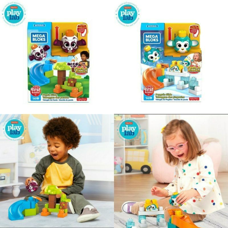 Fisher Price Mega Bloks Peek a Block- Mainan Balok Susun