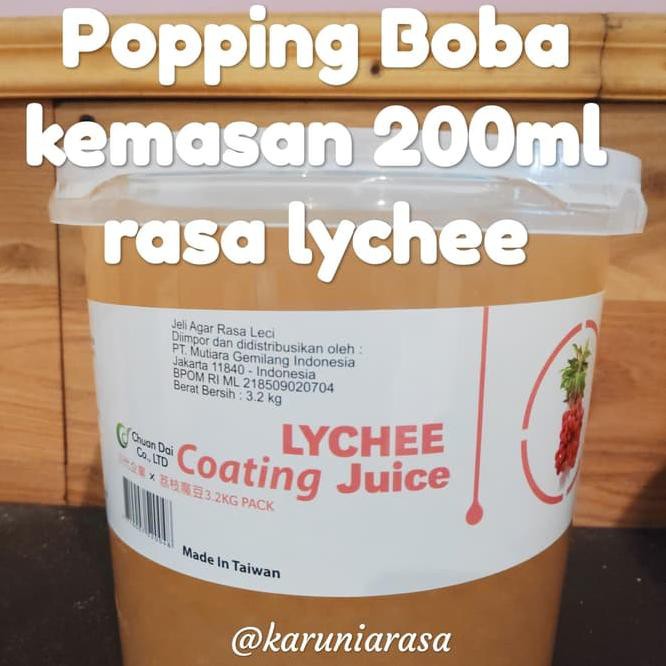 

Popping Boba rasa Lychee/Leci
