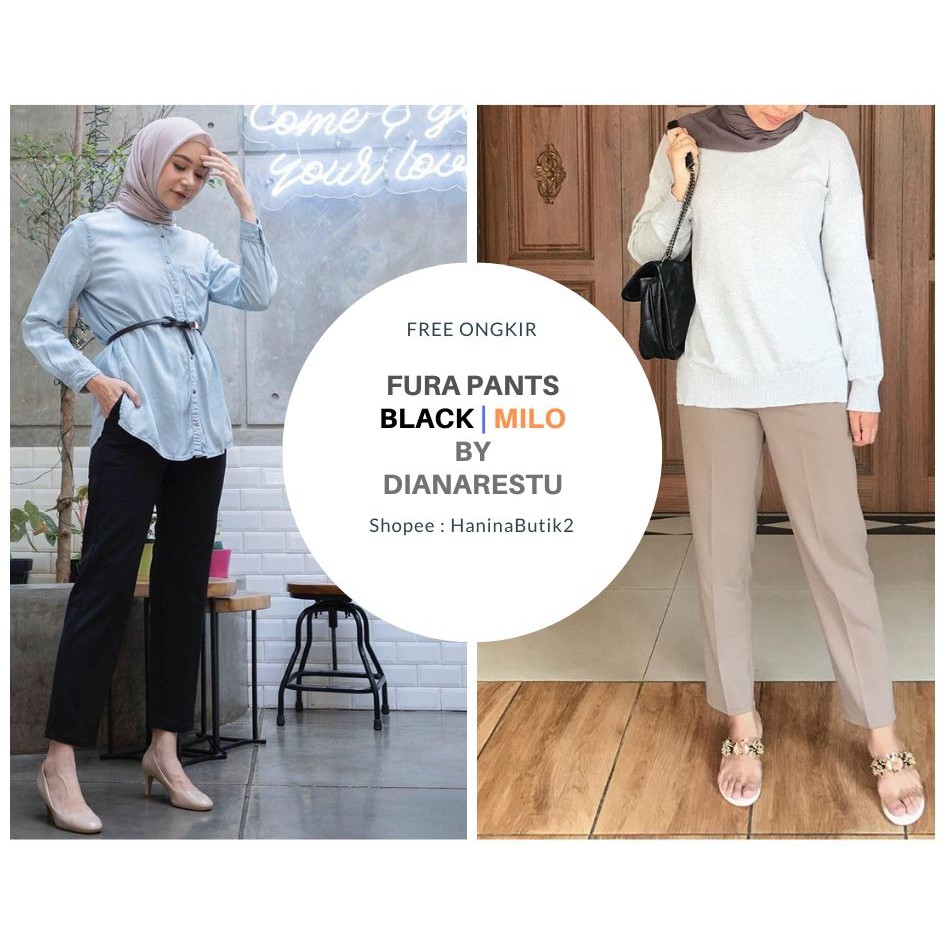 Fura Pants Black | Milo by DianaRestu SIZE M