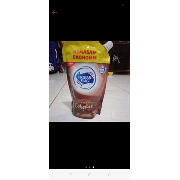 

Frisian flag pouch coklat/putih