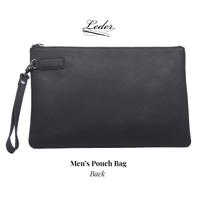 Mens Pouch Bag/Clutch Pria (100% Kulit Asli) by Leder