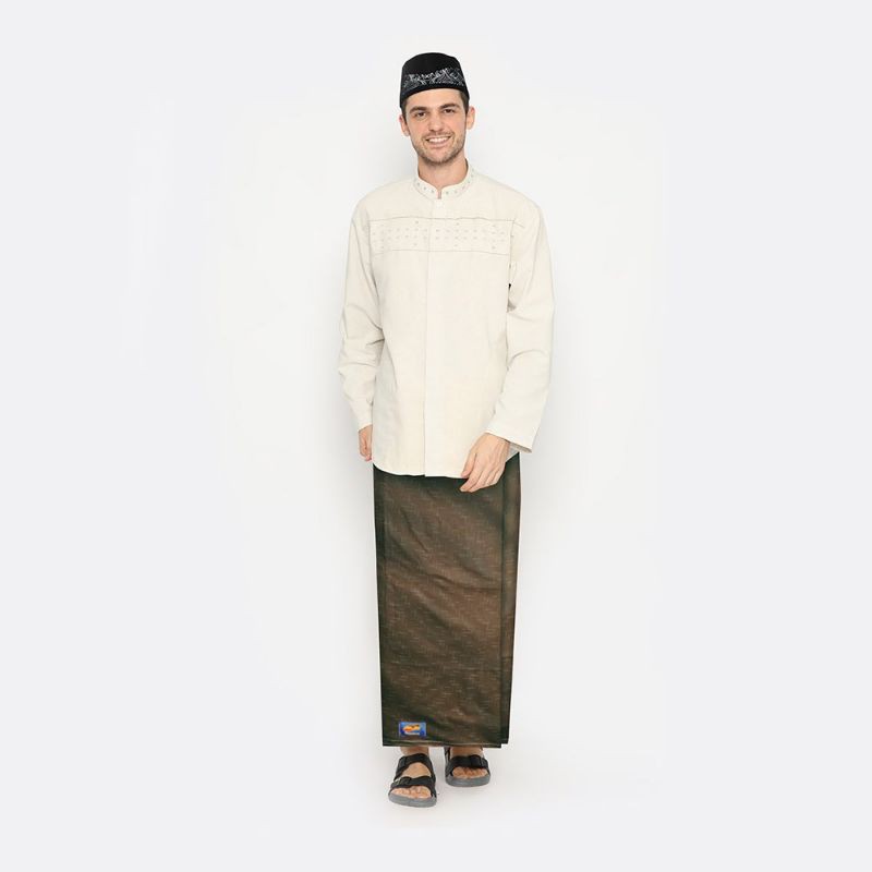 Sarung ATLAS Premium 550 Gerimis Cokelat
