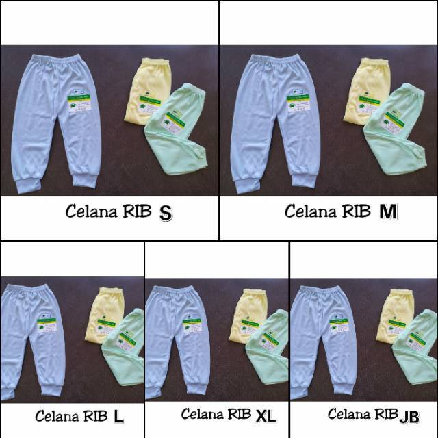 Celana Panjang RiB Size S M L XL JB