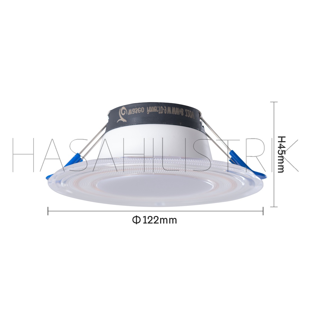 LAMPU DOWNLIGHT LED 3 WARNA 9WATT/ KUNING+ BIRU+ UNGU /PANEL LED/LAMPU PLAFON