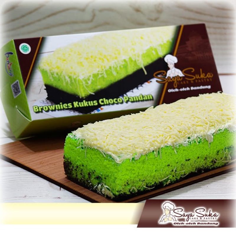 

Brownies Kukus Pandan Saya Suka