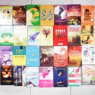 Obral Buku Murah / Novel Romansa / Novel Remaja / Novel Gramedia / Love Story / Teenlit / Pia Devina / Okky Madasari / Indah Hanaco #7E