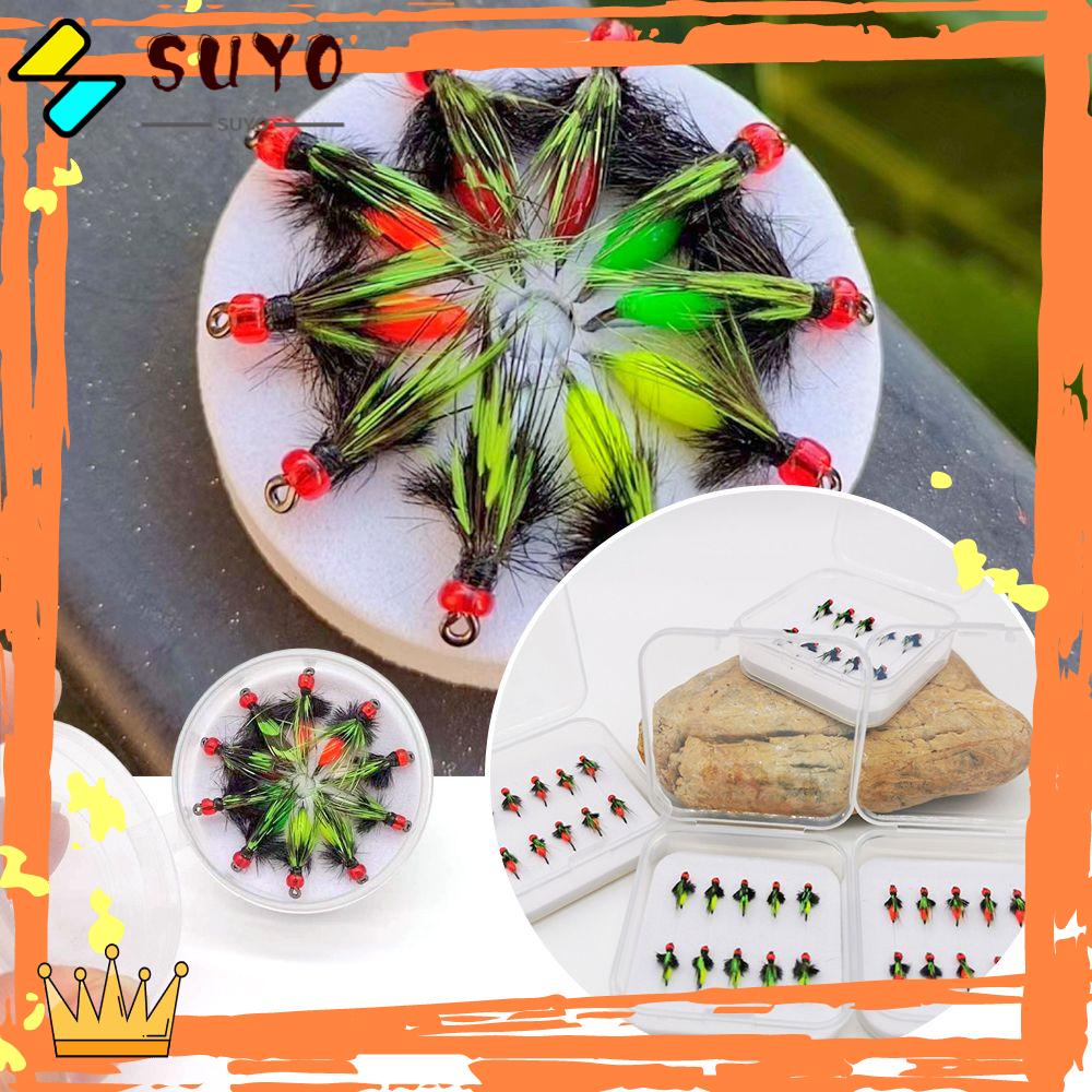 Suyo 5pcs Umpan Pancing Fly Fishing Portable