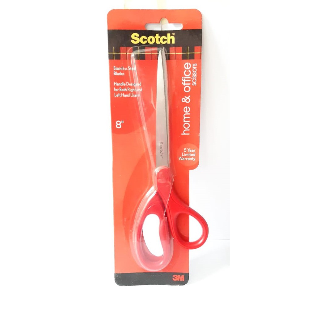 

GUNTING SCOTCH 3M HOME & OFFICE 8 INCH 1408 SCISSORS BAGUS STAINLESS ANTI KARAT